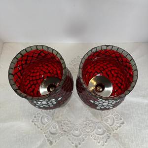 Bougie chauffe-plat en verre mosaïque de qualité industrielle, décoration d'intérieur, fête de Noël, mariage - Product Image 6