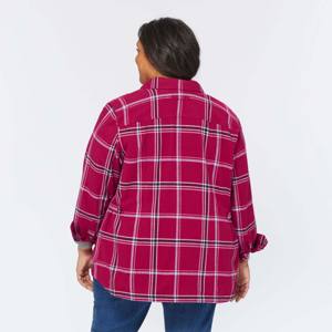 Camisa de franela relajada para mujer, suave y cómoda, perfecta para ropa informal y capas en otoño e invierno - Product Image 4