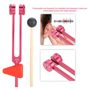 Diapason neurologique en alliage d'aluminium 128Hz avec marteau à percussion Instrument de guérison sonore pour la thérapie et le bien-être - Product Image 3