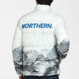 Precio al por mayor Nuevo diseño Impresión Bubble Jacket Market Suministro en línea Classic Look Sublimation Puffer Jacket - Product Image 4