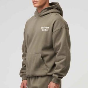 Hot <b>Trendy</b> 100% Cotton Comfortable Custom Men's Autumn Washed Fleece <b>Hoodie</b> with Embroidery Premium Quality Pullover - Product Image 4