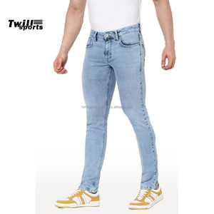 TWILL SPORTS – Nouveauté 2026 : Jean en denim classique pour homme, en coton et élasthanne, respirant, taille mi-haute, pour un style décontracté et une touche de style à votre garde-robe. - Product Image 2