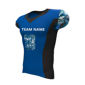 Ropa de calle personalizada camiseta de Jersey sublimada bordada Boxy Rugby deportes Jersey diseño personalizado su propia camiseta de fútbol americano - Product Image 6