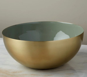 Bol à fruits au design unique martelé noir enduit de poudre bol à salade fantaisie de luxe moderne bol de service en métal vaisselle pièce maîtresse - Product Image 2