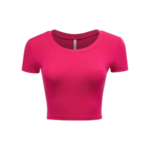 Ropa de calle de fabricación profesional, camisetas cortas para mujer, ropa informal, camisetas cortas transpirables de buena venta para mujer 2025 - Product Image 1