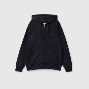 Wholesale Custom Unisex Zip-Up Hoodie 100% Cotton Winter Fleece Print Waterproof Breathable Jacket for <b>Men's</b> Women's OEM - Product Image 3