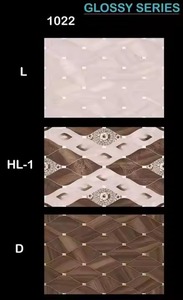 China Proveedor Barato 20x30 30x20 Color Dorado Impermeable Digital Cerámica Brillante Azulejos de pared esmaltados Stock Promocional de India - Product Image 5