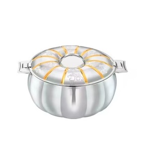 Cacerola caliente de diseño lujoso Cazuela de color dorado metálico de calidad elegante para usos navideños y de Ramadán a un precio asequible - Product Image 4