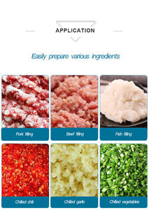 Machine automatique à double couteau <span class=keywords><strong>Robot</strong></span> hachoir à <span class=keywords><strong>viande</strong></span> Machine à découper <span class=keywords><strong>la</strong></span> <span class=keywords><strong>viande</strong></span> de bœuf Farce de légumes Coupeur de <span class=keywords><strong>viande</strong></span> hachée - Product Image 5