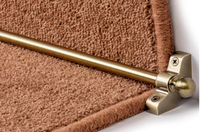 Barres de maintien de tapis d'escalier contemporaines de haute qualité avec accessoires, barres d'escalier en alliage d'aluminium