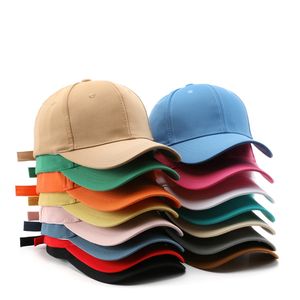 หมวกเบสบอลกีฬาปีกโค้ง6แผงสำหรับนักธุรกิจหญิงหมวกปักโลโก้ตามสั่งสีลูกกวาด - Product Image 1