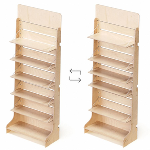 Personalizzabile portatile facile montaggio 600mm di legno regolabile vetrine 12mm Display per Pasta e merenda negozio di alimentari - Product Image 3