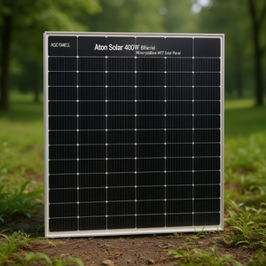 Panel Solar Monocristalino Bifacial Aton Solar de 400W Tipo N HJT - Product Image 3
