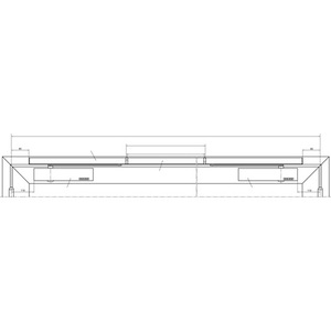 GEZE E-ISM Sliding Rail for TS 5000 White 9016 Hinge Side <b>Door</b> <b>Catch</b> & Closer - Product Image 4