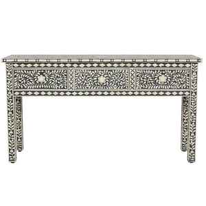 Incrustation d'os de meubles de maison modernes de haute qualité à côté de la table fabricant poli brillant au prix de l'Inde - Product Image 3