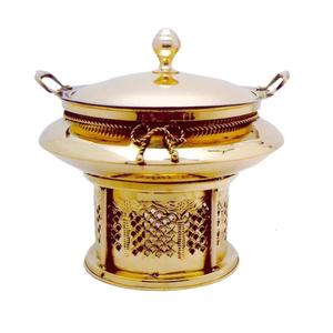 Elegante Olla Térmica para Servir Alimentos con Tapa de Color Marrón, Ideal para la Mesa del Comedor, Buffet y Ocasiones Festivas - Product Image 3