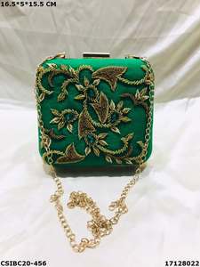 Bolso de noche con bordado de piedra Vintage para mujer, bolso de mano exclusivo con cuentas étnicas para ocasiones formales, bolso de fiesta - Product Image 4