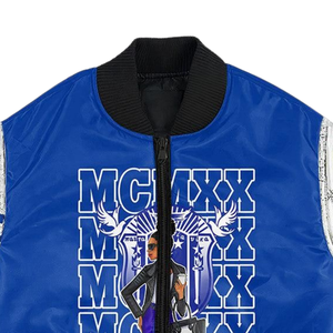 Zeta phi Beta แจ็คเก็ตซาตินสำหรับผู้หญิง, เสื้อแจ็คเก็ตผ้ากรีก zpb 1920สีฟ้าขาว zpb - Product Image 6