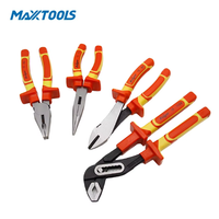 Ensemble d'outils électriques Maxxtools de 4 pièces, isolés VDE 1000V, robustes, avec coffret à outils pour électriciens professionnels, installation et réparation