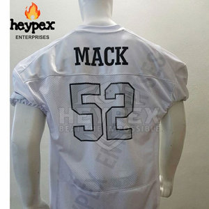 Maillot de football américain à manches courtes personnalisable respirant et sublimation en ligne avec nom de l'équipe en vente - Product Image 5