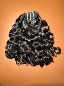 Barato 100% extensión de cabello humano crudo indio bebé rizado paquete Remy cabello Natural vendedor cabello virgen Natural - Product Image 4