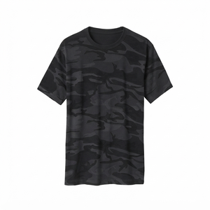 T-shirt Homme Oversize Style Formel à Manches Courtes Uni, Col Rond, Logo Personnalisé, Motif Imprimé, 100% Coton Tricoté Respirant - Product Image 2