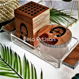 Quemador de Bakhoor Hecho a Mano, Decoración Islámica de Resina Ecológica, Regalo Islámico Hecho a Mano, Regalo Islámico para Ella, Regalo de Inauguración de Casa Islámica - Product Image 3