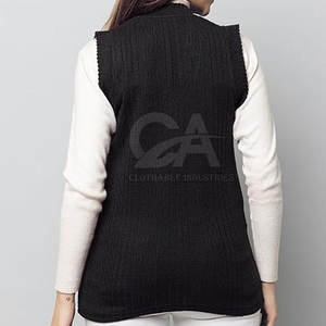 2025 New Autumn Winter Knitwear <b>Women</b> Sleeveless Knitted <b>Sweater</b> <b>Vest</b> <b>Women</b> Sleeveless <b>Vest</b> Wholesale - Product Image 4
