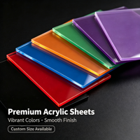 Feuille acrylique colorée PMMA, plaques et panneaux en plastique coloré, taille personnalisée pour découpe laser, décoration d'affichage