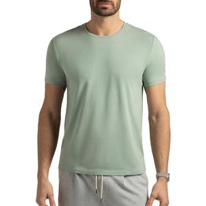 T-shirts pour hommes de haute qualité tenue décontracté été couleur unie coton fait prix de gros t-shirt pour hommes - Product Image 1