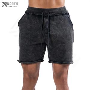 Pantalones Cortos Deportivos para Hombre, Transpirables, Casuales, para Entrenamiento, Correr, Lisos, Teñidos, con Cintura Elástica, Ropa Urbana para Hombre, Venta al por Mayor, Alta Calidad - Product Image 4