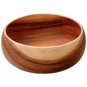 Cuenco ancho de madera poco profundo para servir ensalada de frutas con estilo que sirve cocina de granja rústica elegante centro de mesa - Product Image 4