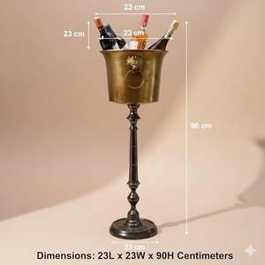 Fabricant fiable de seau à glace en métal, léger, pour bar, vin, champagne, refroidisseur de boissons, support de table pour fête, facile à transporter - Product Image 6