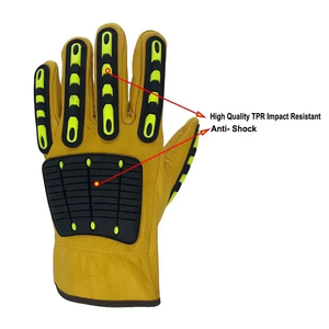Gants de mécanicien en cuir quantité minimale de commande bas TPR gants de mécanicien en cuir de boxe de qualité supérieure TPR dernière conception gants de mécanicien en cuir - Product Image 5