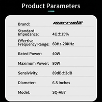 Fabrika Toptan Satış 6.5 inç Tam Aralıklı Koaksiyel Araba Subwoofer Hoparlörü - Araba Ses Modifikasyon Seti, Yüksek Hassasiyet