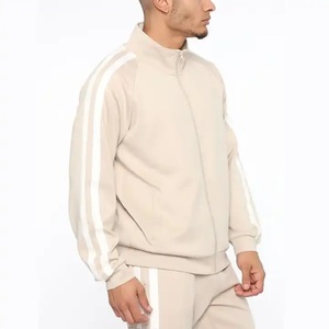 Wholesale Casual Mens Track Suit Two Piece <b>Set</b> Custom logo Printing Men Hoodie and Stacked <b>Sweatpants</b> <b>Set</b> - Product Image 3