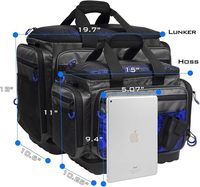 Sacs de rangement pliables en néoprène à séchage rapide Hasun HS804 bleus pour la pêche en mer, résistants à l'eau salée, durables, fabriqués au Vietnam