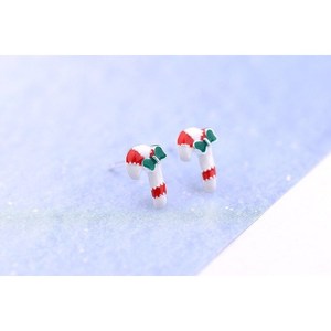 Scatola di gioielli C10 in argento Sterling orecchini di zucchero di natale - Product Image 6