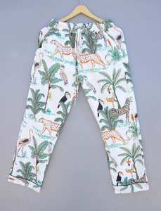 ชุดนอนสตรีชุดกลางคืนพิมพ์ลายซาฟารีผ้าฝ้ายเสื้อพิมพ์ลายป่าชุดใส่กลางคืนสำหรับเด็กหญิงชุดนอน - Product Image 5