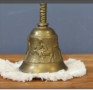 Campana de Mano Medieval de Latón de Moda con Adornos, Campana Personalizada, Decoración Náutica Vintage para Pared, Ancla Colgante - Product Image 2