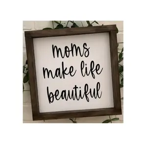 Mom or Mum Make Life Beautiful Mother's Day Decorative Mother's Day Gifts for Mom