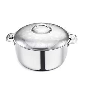 Cacerola de Diseño con Acabado Plateado y Tapa Dorada con Asa, Elegante Vajilla para Mesa de Comedor, Cocina, Fiestas y Uso Doméstico Moderno - Product Image 5