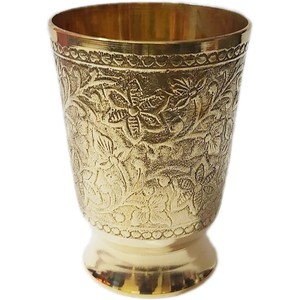 Elegante taza de Julep en relieve de menta de latón de 12 onzas, elegante taza de bebida - Product Image 1