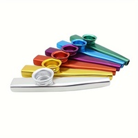 Kazoo Metal Guitar Ukulele Accompaniment Color Simple Easy Learn Musical Instrument an Companion Beginners Learning Play Flute