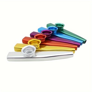 Kazoo Métal Guitare Ukulélé Accompagnement Couleur Simple Facile Apprendre Instrument <span class=keywords><strong>de</strong></span> Musique un Compagnon Débutants Apprentissage <span class=keywords><strong>Jouer</strong></span> Flûte - Product Image 5
