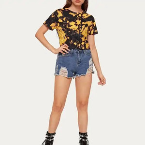 เสื้อยืดผู้หญิงผ้าฝ้ายคุณภาพสูง สไตล์ลำลอง พิมพ์ลายแบบซับลิเมชั่น ทรงปกติ แขนสั้น สำหรับฤดูร้อน-ราคาประหยัด! - Product Image 5