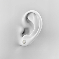 Pendientes de Plata de Ley 925 con Diseño de Estrella y Baño de Rodio, Estilo Clásico Español para Mujer, Joyería JJ BRAVO