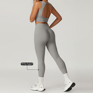 Ensembles de vêtements de fitness et de yoga pour femmes personnalisés vêtements de sport durables à séchage rapide pour femmes - Product Image 6