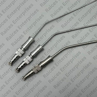 Ensemble d'instruments d'aspiration dentaire manuels en acier inoxydable de qualité supérieure RAICES Enterprises pour usage hospitalier/clinique, taille personnalisable, CE
