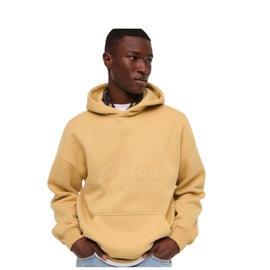 Sweat à capuche surdimensionné pour homme avec logo personnalisé |   Pull-over en molleton 100% coton, poids lourd, uni, de haute qualité, streetwear, vente en gros - Product Image 1